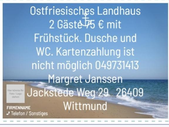 Ostfriesisches Landhaus 비트문드 외부 사진